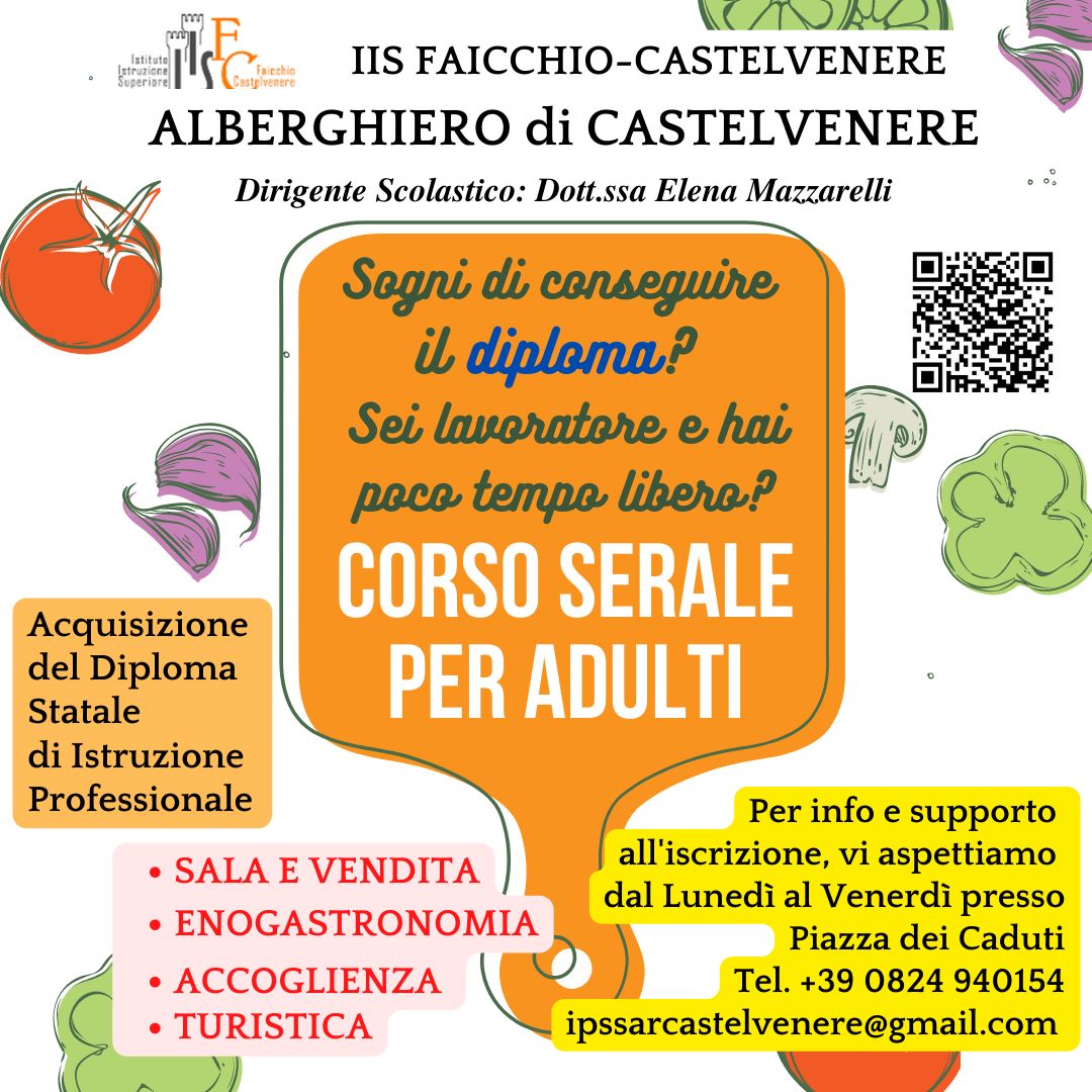 Alberghiero – corso serale per adulti